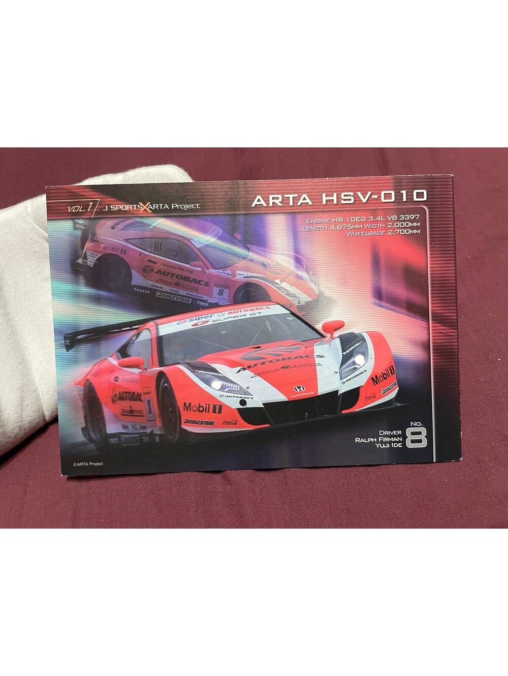 Arta Hsv-010 Card Flyer Autobacs Super Gt 2010 Japan